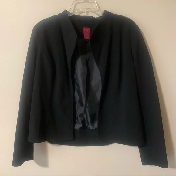 212 Collection black open blazer size 14 women EUC - Picture 1 of 3